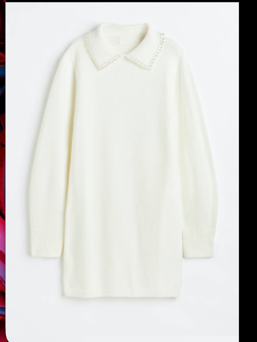 Pearl Collared Knit Sweater